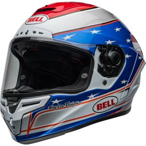 Bell Race Star DLX Flex Beaubier 24 Casque Blanc Rouge Bleu taille S