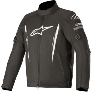 Alpinestars Gunner v2 Veste textile de moto imperméable Noir Blanc taille : 3XL - Publicité