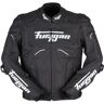 Furygan Raptor Evo 2 Veste en cuir de moto Noir Blanc taille : M