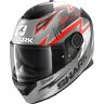 Shark Spartan Adrian Parassol Mat Casque Noir Gris Rouge taille : L