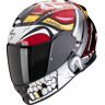 Scorpion Exo-491 Pirate Barre Noir Blanc Rouge taille : L