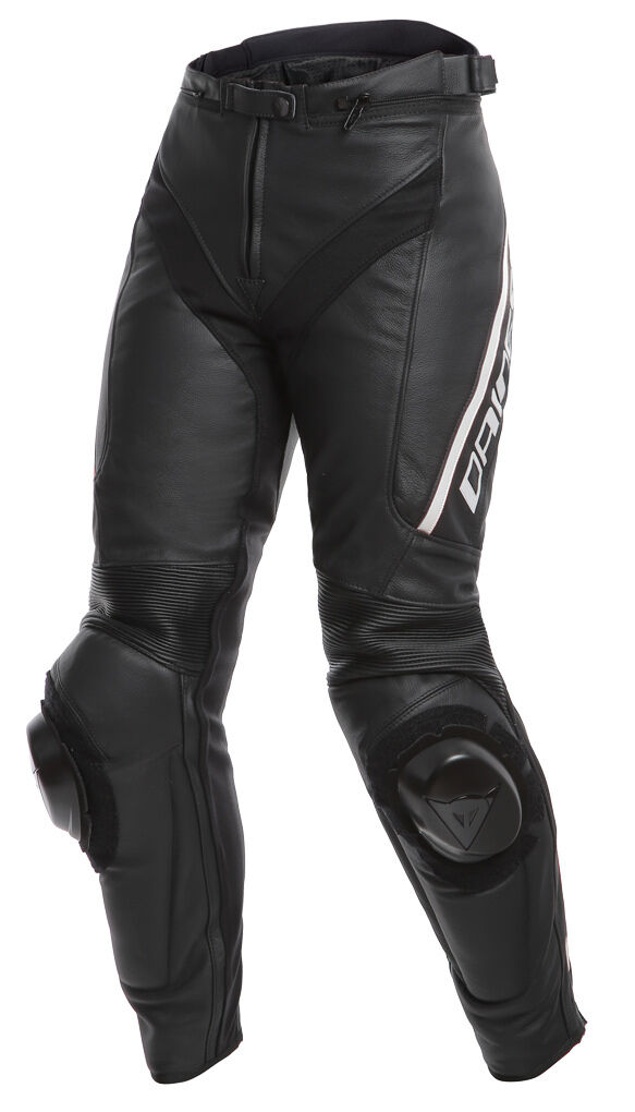 Dainese Delta 3 Pantalon en cuir de moto dames Noir taille : 38