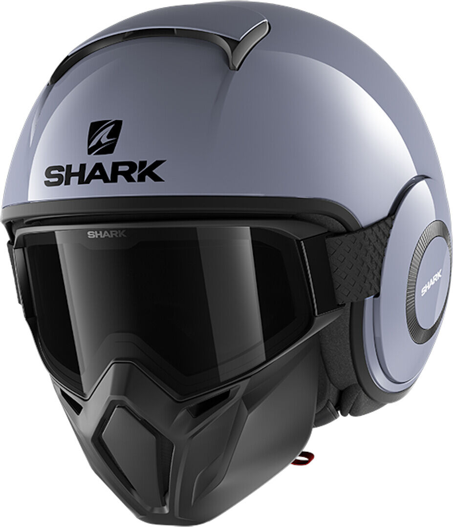 Shark Street-Drak Blank Casque jet Gris taille : L