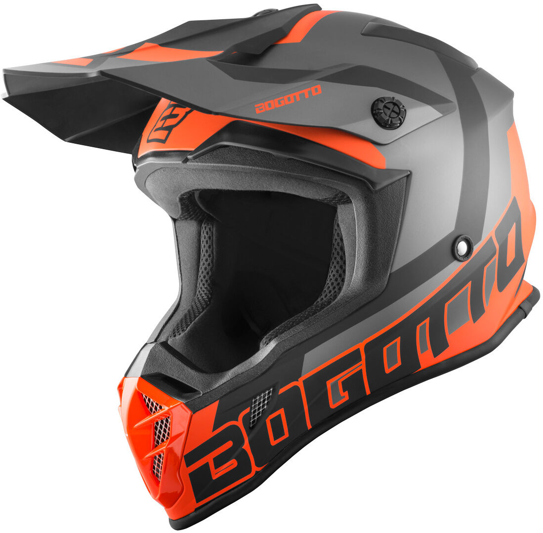 Bogotto V332 Unit Casque de motocross Orange taille : L