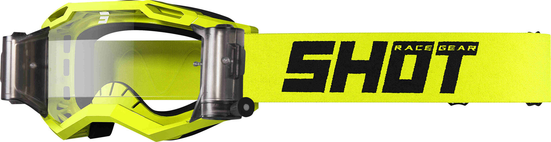 Shot Assault 2.0 Solid Roll-Off Lunettes de motocross Jaune taille : unique taille