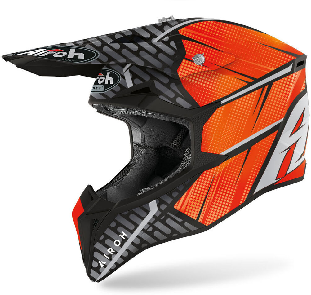 Airoh Wraap Idol Casque de motocross Orange taille : L