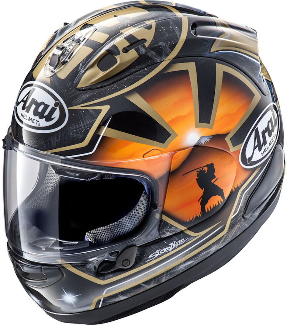 Arai RX-7V Evo Pedrosa Spirit Casque Noir Or taille : L