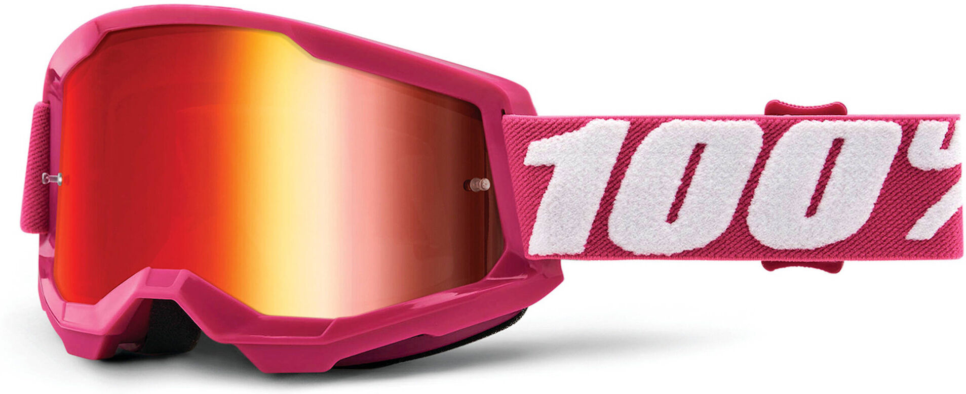 100% Strata 2 Lunettes de motocross Blanc Rose taille : unique taille