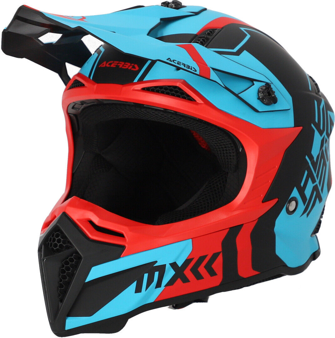 Acerbis Profile 5 Casque de motocross Rouge Bleu taille : L