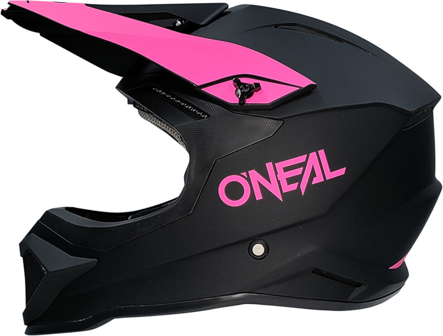 Oneal 1SRS Solid Casque de motocross Noir Rose taille : S