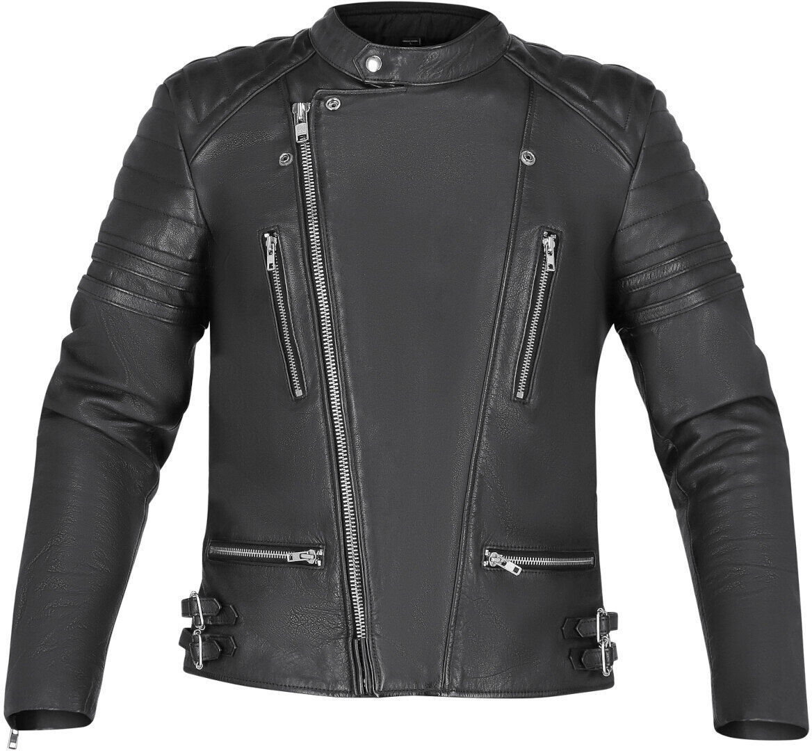 Richa Camden Blouson en cuir de moto Noir taille : 52