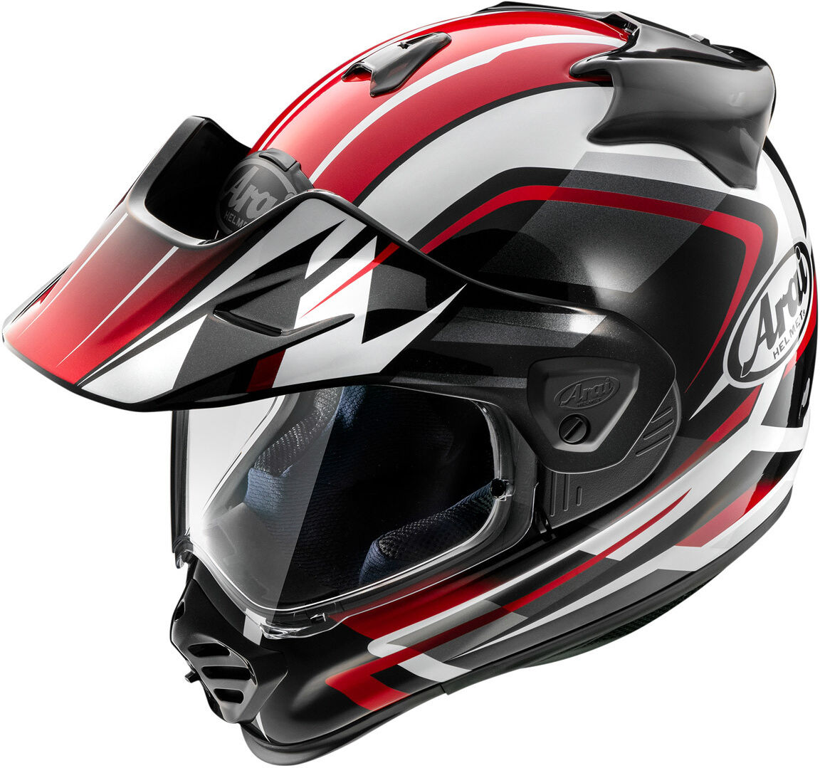 Arai Tour-X5 Discovery Casque de motocross Noir Blanc Rouge taille : XS