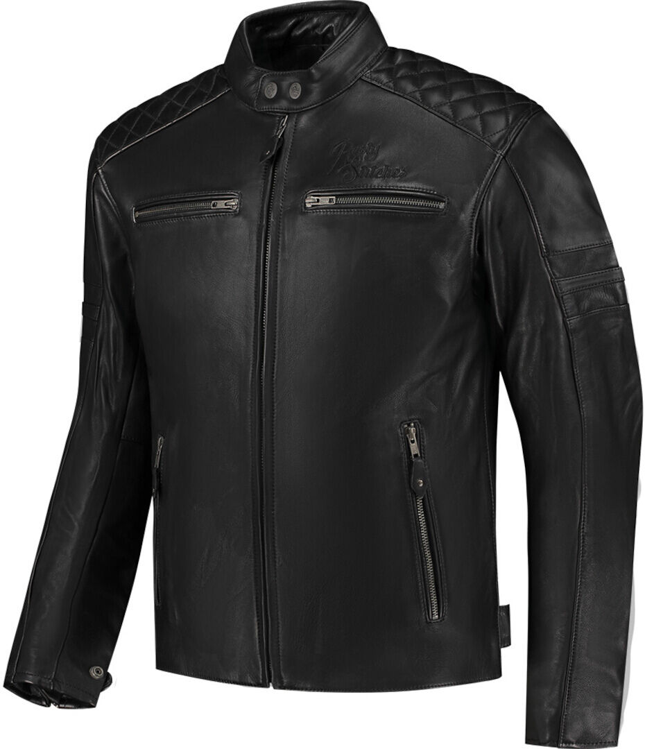 Rusty Stitches Super Jari V2 Blouson en cuir de moto Noir taille : 7XL
