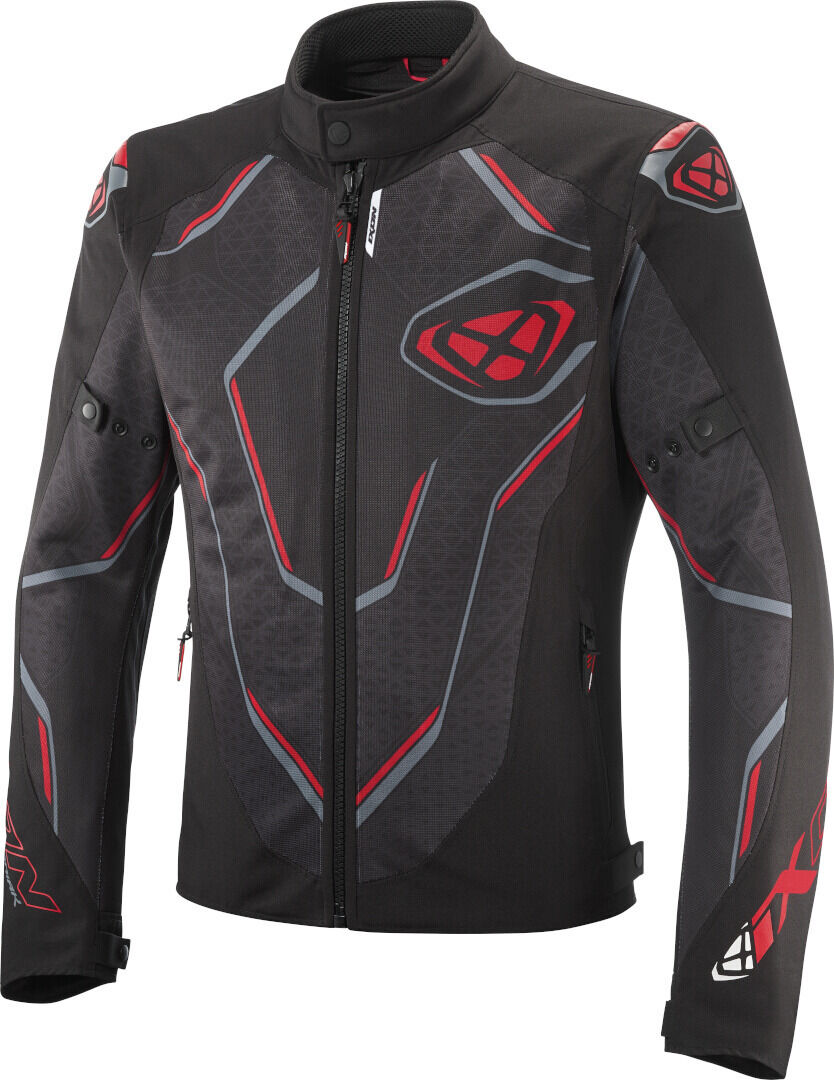 Ixon Demoniak Blouson textile de moto Noir Rouge taille : 3XL