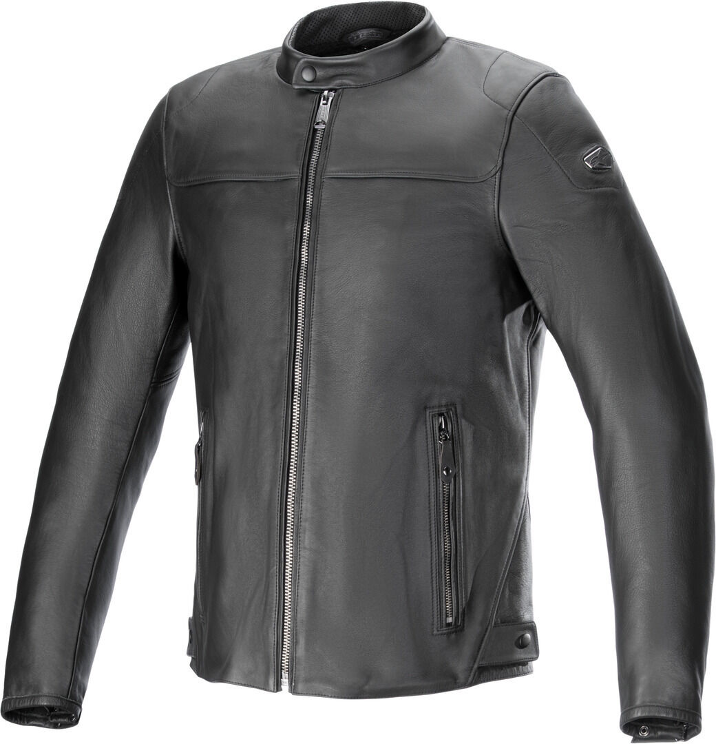 Alpinestars Blacktrack Blouson en cuir de moto Noir taille : 2XL