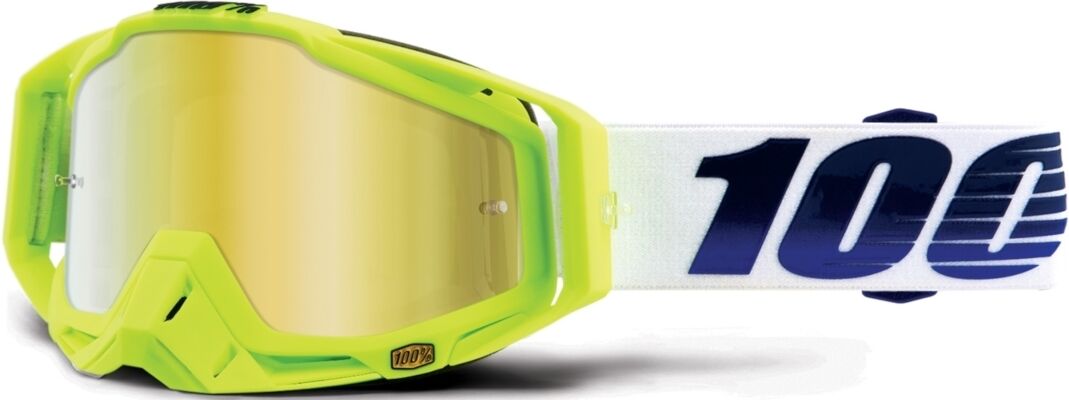 100% Racecraft Extra GP21 Lunettes de motocross Blanc Bleu taille : unique taille 100% Racecraft Extra GP21 Lunettes de motocross Blanc Bleu taille : unique taille