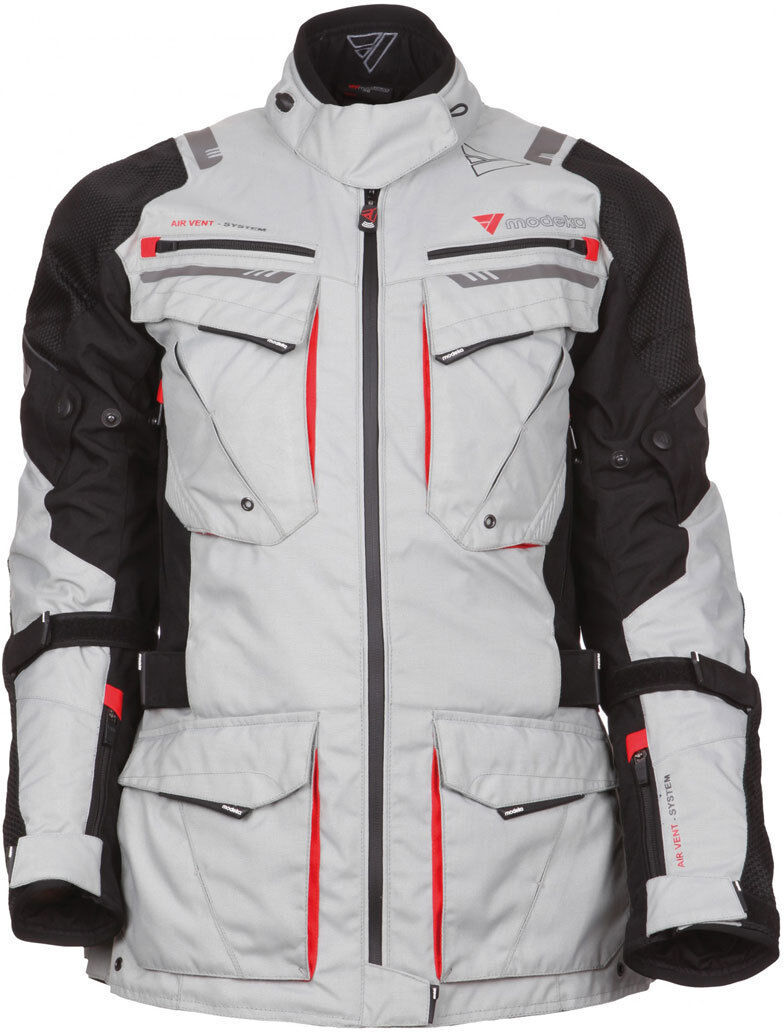 Modeka X-Renegade Veste Textile Mesdames Noir Gris taille : 6XL Modeka X-Renegade Veste Textile Mesdames Noir Gris taille : 6XL