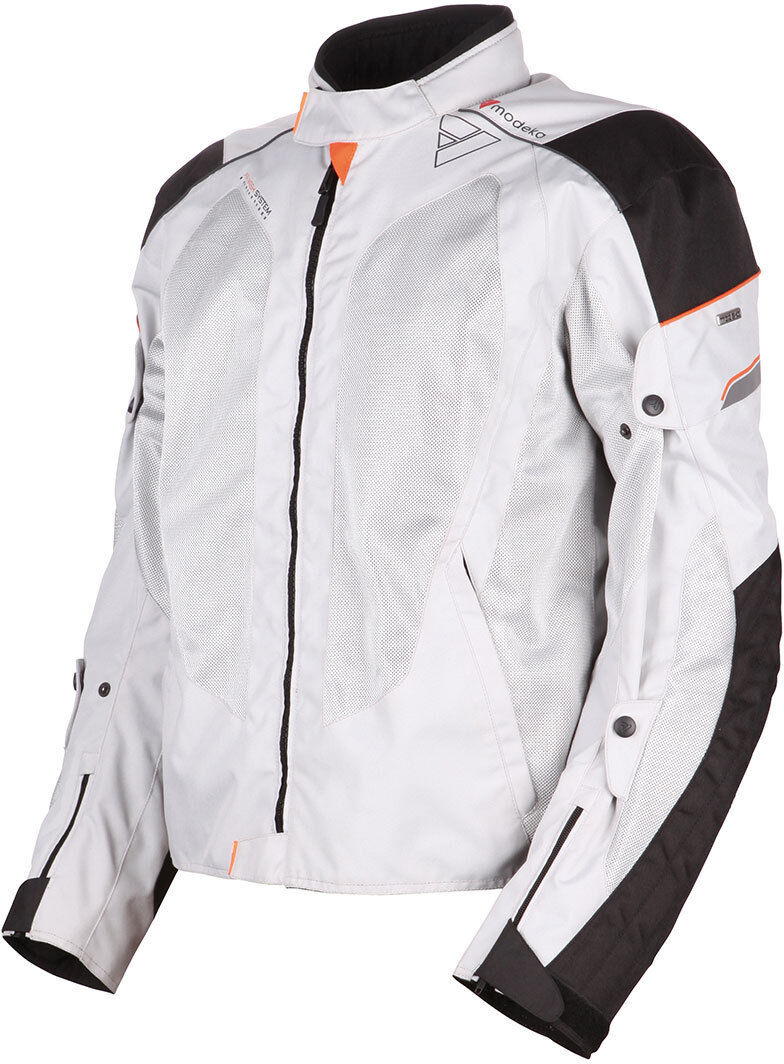 Modeka Upswing Veste textile Gris taille : S Modeka Upswing Veste textile Gris taille : S