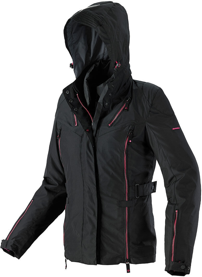 Spidi Stormy H2Out Veste de dames moto Textile Noir Rose taille : M Spidi Stormy H2Out Veste de dames moto Textile Noir Rose taille : M
