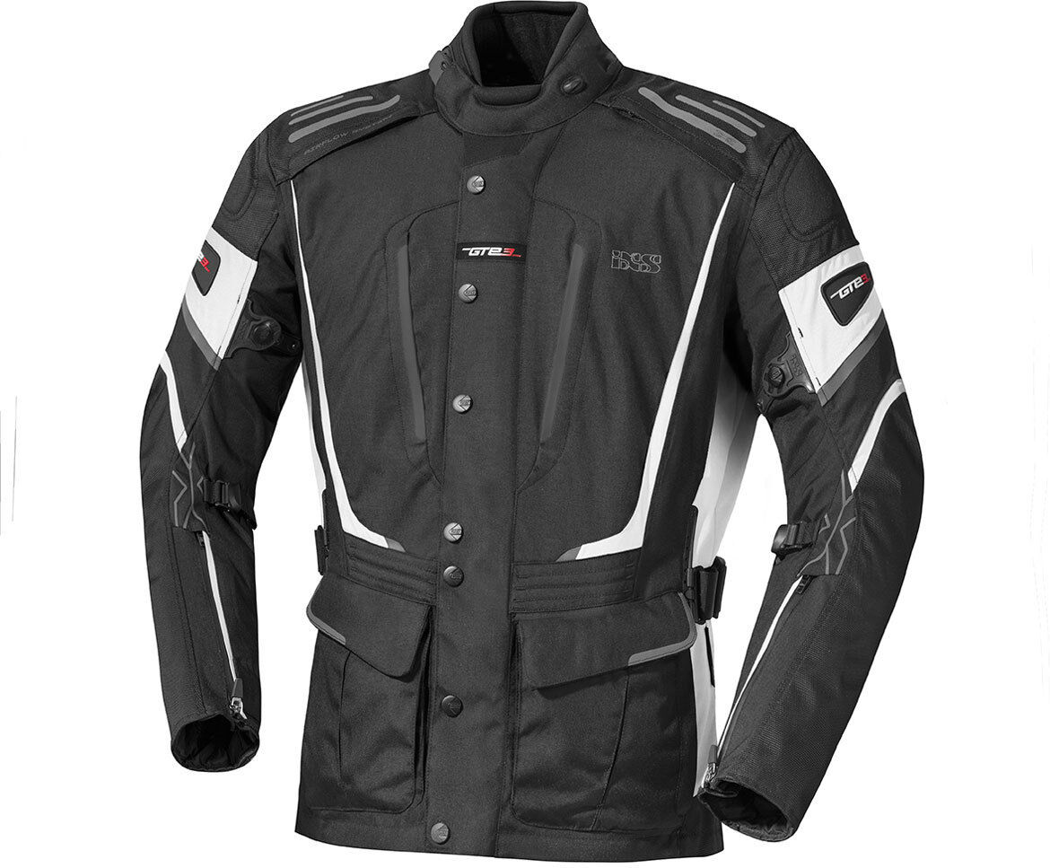 IXS Powell Veste Textile Mesdames Noir Blanc taille : L IXS Powell Veste Textile Mesdames Noir Blanc taille : L