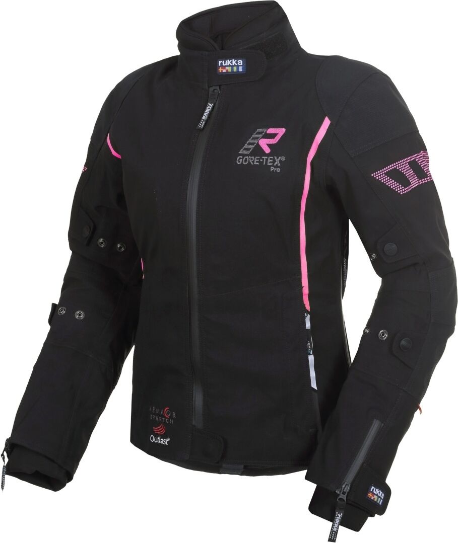 Rukka Spektria Gore-Tex Veste textile de moto de dames Noir Rose taille : 42 Rukka Spektria Gore-Tex Veste textile de moto de dames Noir Rose taille : 42