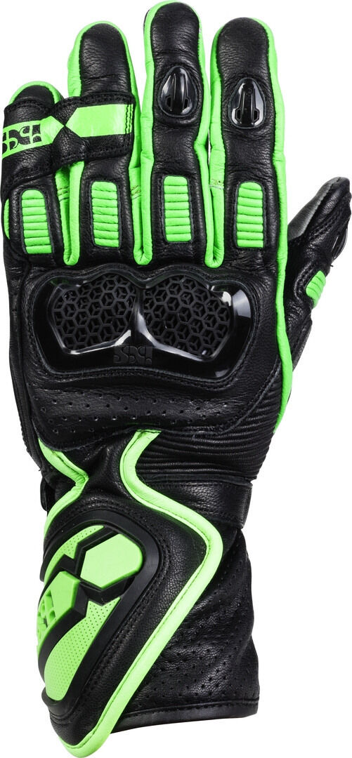 IXS Sport LD RS-200 2.0 Gants de moto Noir Vert taille : S