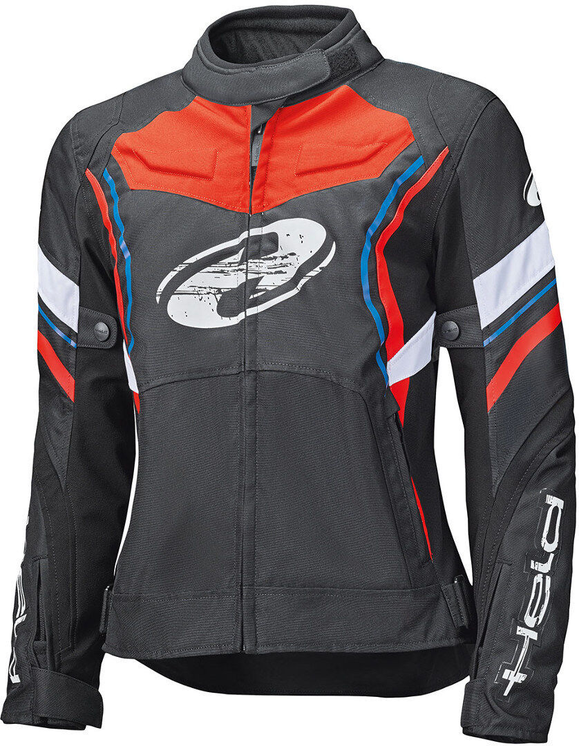 Held Baxley Top Veste textile de moto de dames Noir Rouge Bleu taille : 2XL