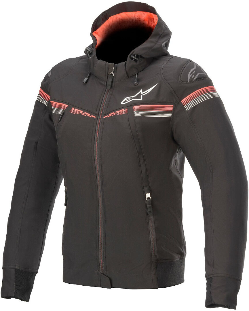 Alpinestars Stella Sektor V2 Dames Moto Hoodie Noir Rouge taille : M Alpinestars Stella Sektor V2 Dames Moto Hoodie Noir Rouge taille : M