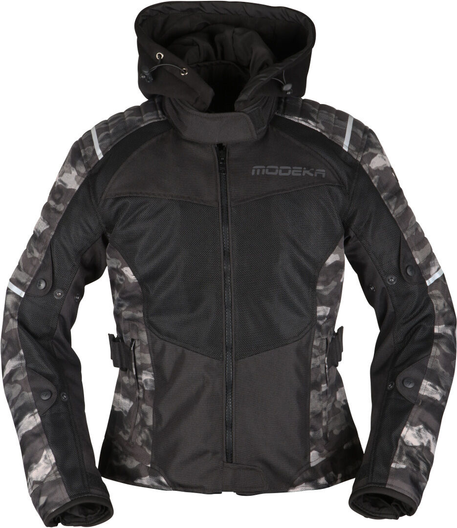 Modeka Couper II Veste textile de moto dames Noir Multicolore taille : 36