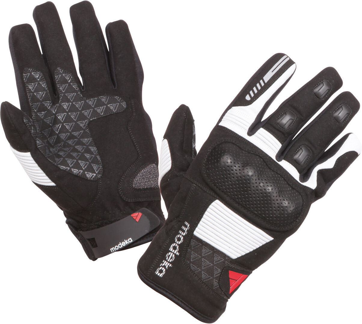 Modeka Fuego Gants de moto dames Noir Gris taille : L