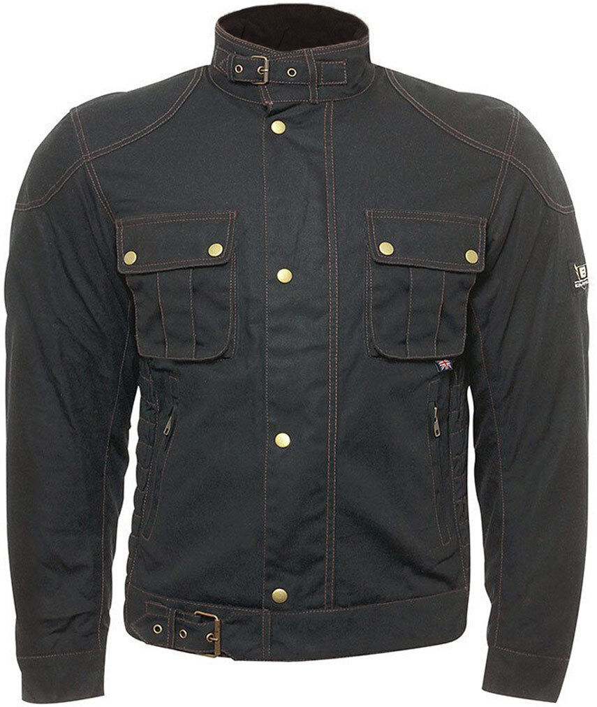 Bores Carlo Wax Jacket Veste de cire Noir taille : 4XL