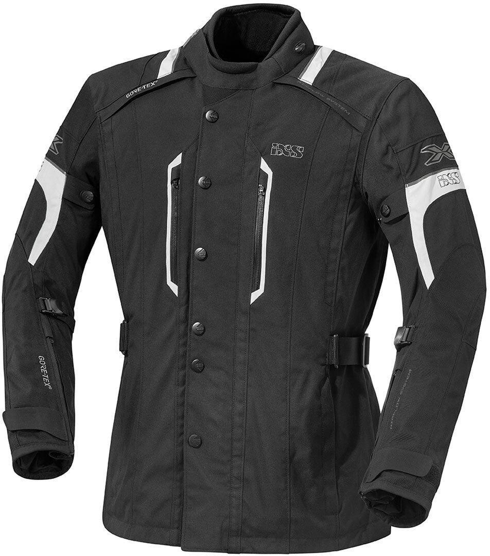 IXS Savona Gore-Tex Veste textile Noir Blanc taille : 4XL IXS Savona Gore-Tex Veste textile Noir Blanc taille : 4XL