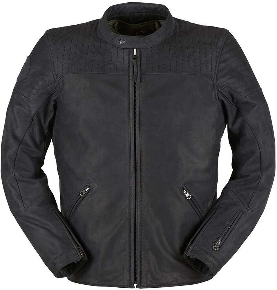 Furygan Clint Veste de moto en cuir Noir taille : S Furygan Clint Veste de moto en cuir Noir taille : S