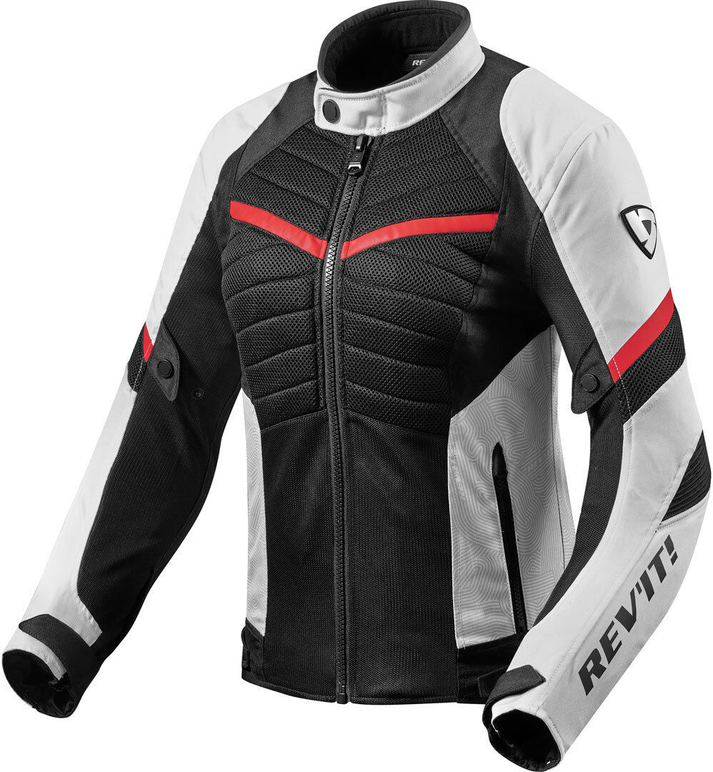Revit Arc Air Veste de dames moto Textile Noir Blanc Rouge taille : 46 Revit Arc Air Veste de dames moto Textile Noir Blanc Rouge taille : 46