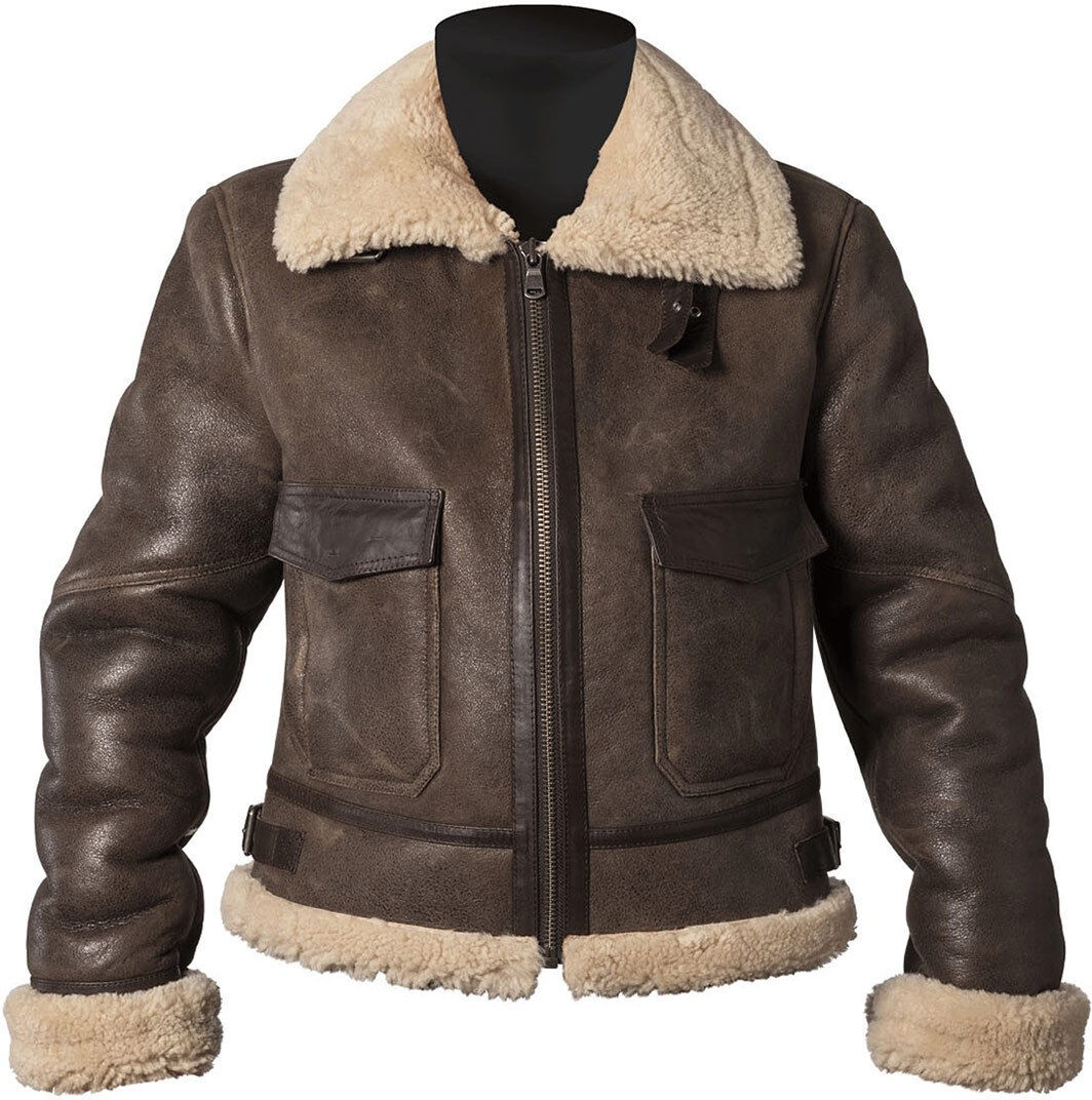 Helstons Thunder Veste en cuir de moto dames Brun taille : M Helstons Thunder Veste en cuir de moto dames Brun taille : M