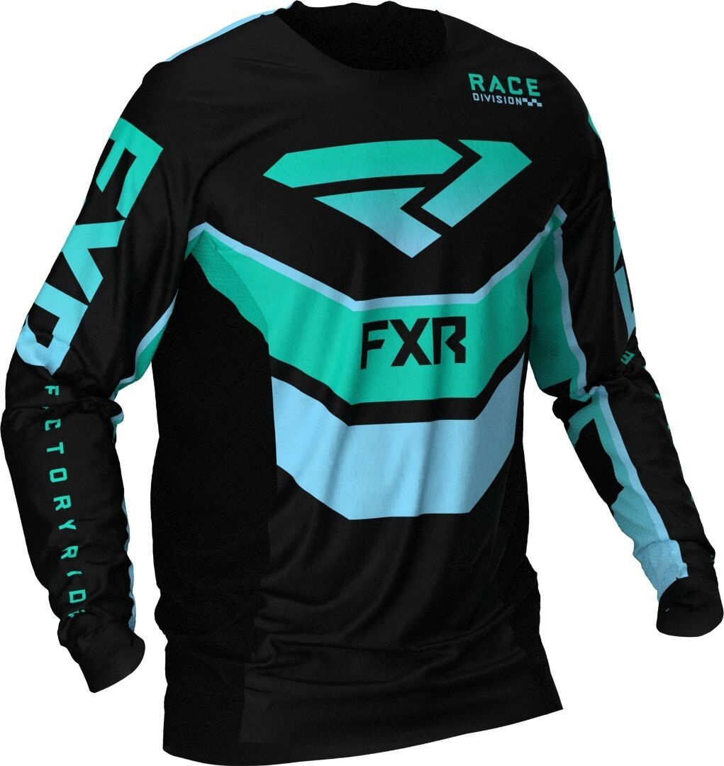 FXR Podium MX Gear Maillot motocross Noir Bleu taille : S FXR Podium MX Gear Maillot motocross Noir Bleu taille : S