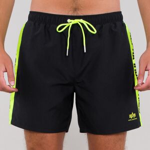 Alpha Industries Printed Stripe Shorts de natation Noir Jaune taille : M - Publicité