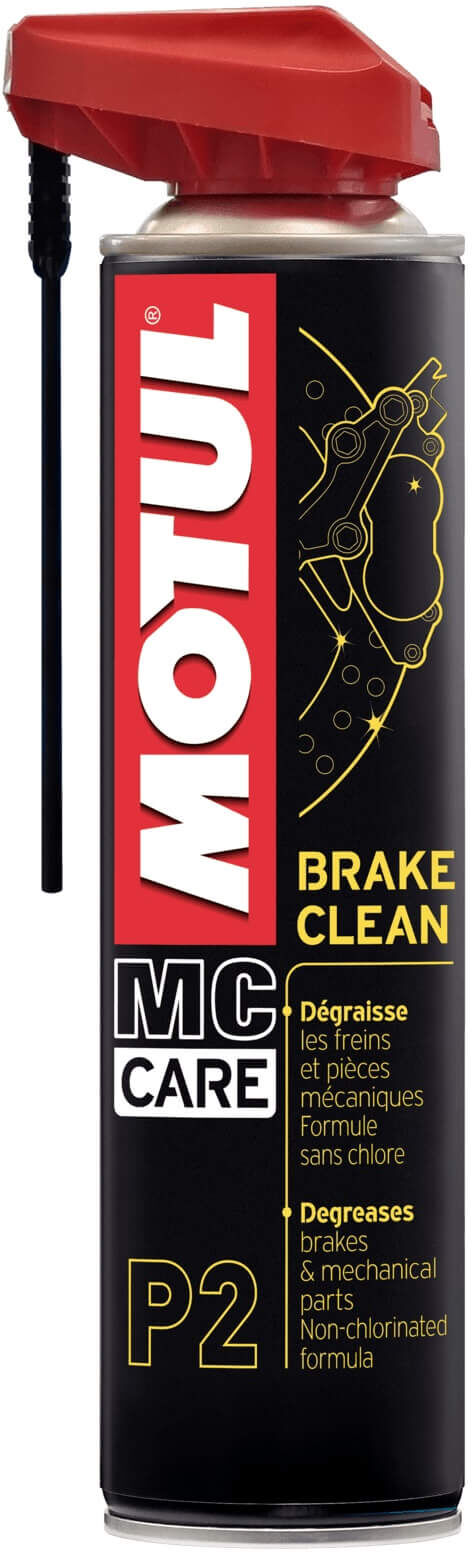 MOTUL MC CARE P2 BRAKE CLEAN, nettoyant pour disques de frein et tambours de frein, 400ML taille : 0-5l