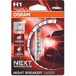 OSRAM Ampoule Night Breaker Laser H1 12V 55W - x1 taille : 70 mm - Publicité