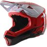 Alpinestars Missile Pro Cosmos Casque de descente Blanc Rouge taille : XS