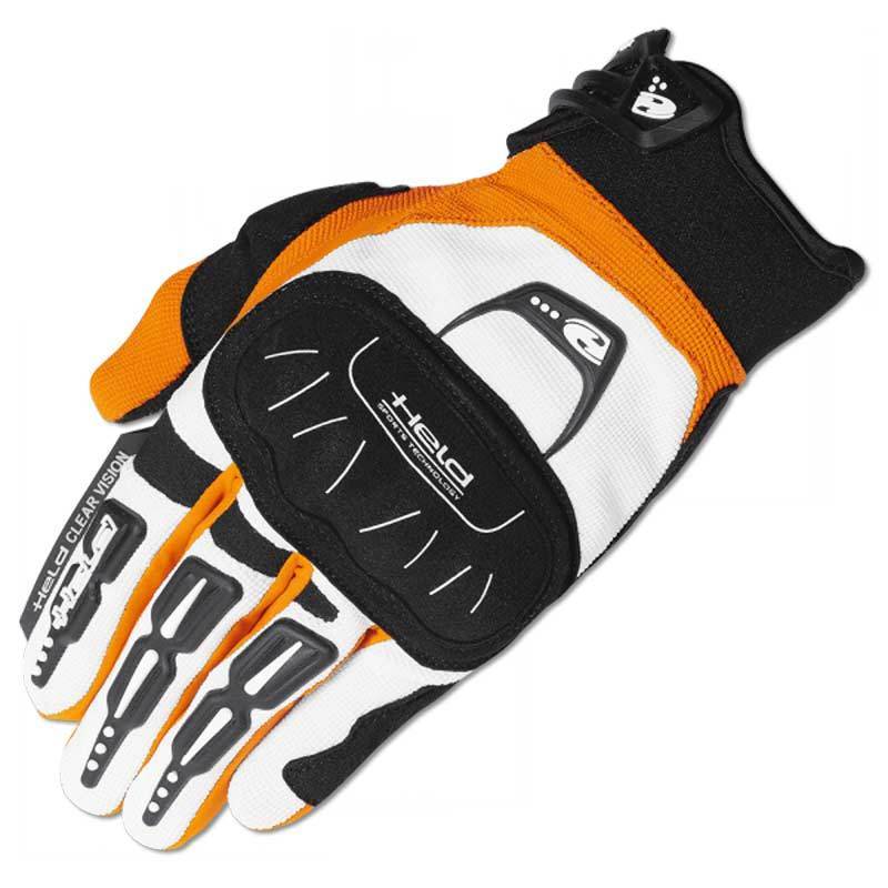 Held Backflip Gants Motocross Blanc Orange taille : M Held Backflip Gants Motocross Blanc Orange taille : M