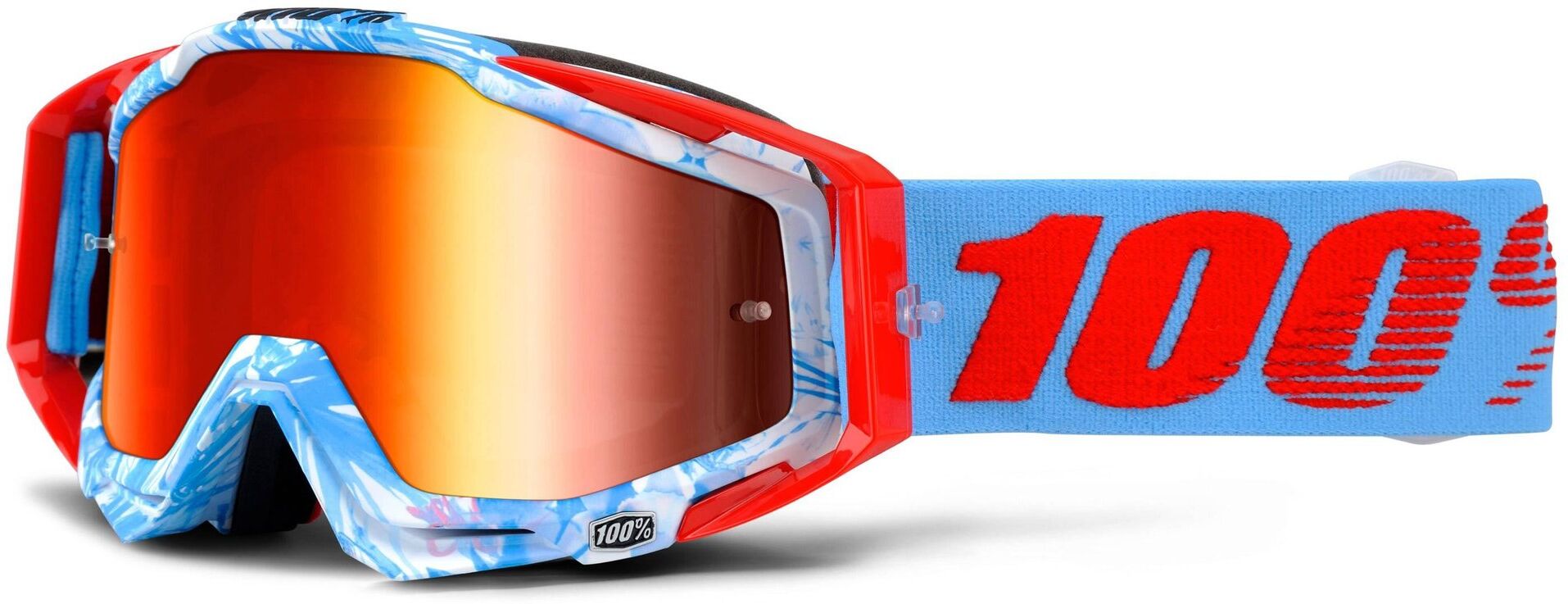 100% Racecraft Extra Masques de motocross Bleu Orange taille : unique taille