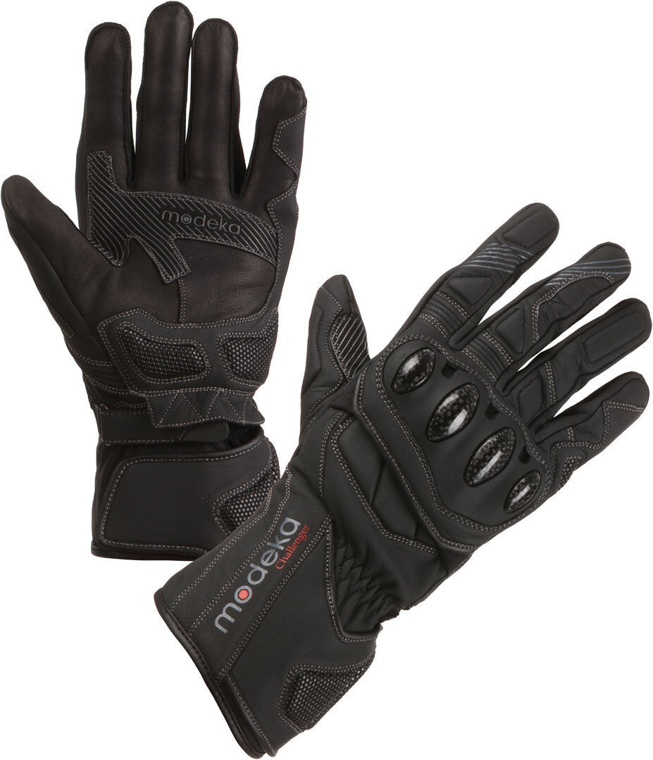 Modeka Challenge L Gants de moto Noir taille : 2XL Modeka Challenge L Gants de moto Noir taille : 2XL