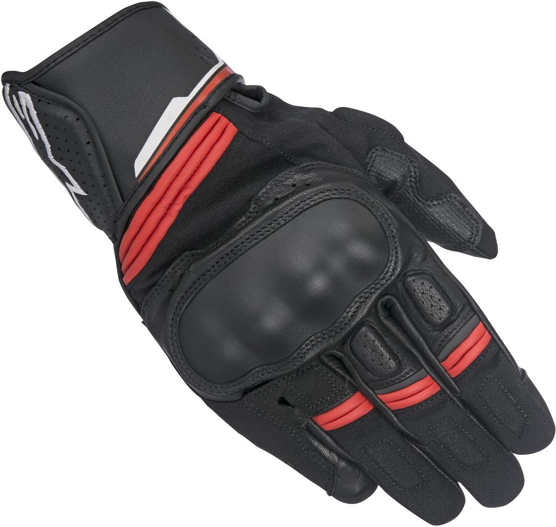 Alpinestars Booster Gants de moto Noir Rouge taille : 3XL Alpinestars Booster Gants de moto Noir Rouge taille : 3XL