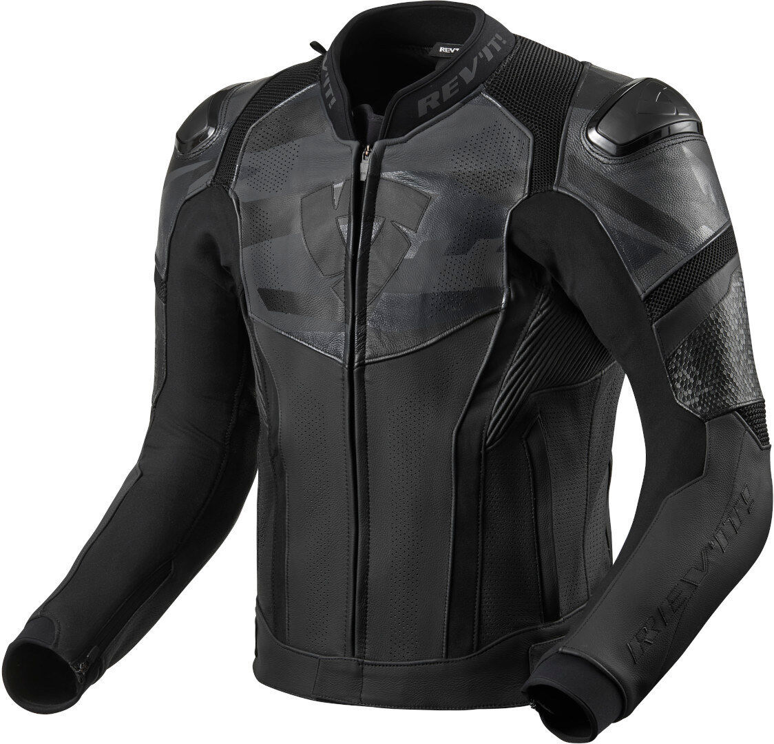 Revit Hyperspeed Air Veste en cuir de moto Noir Gris taille : 46
