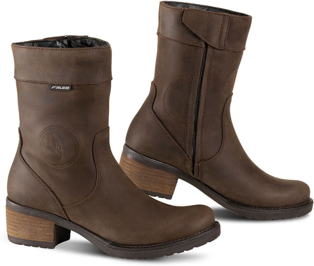 Falco Ayda 2 Bottes de moto de dames Brun taille : 36 Falco Ayda 2 Bottes de moto de dames Brun taille : 36