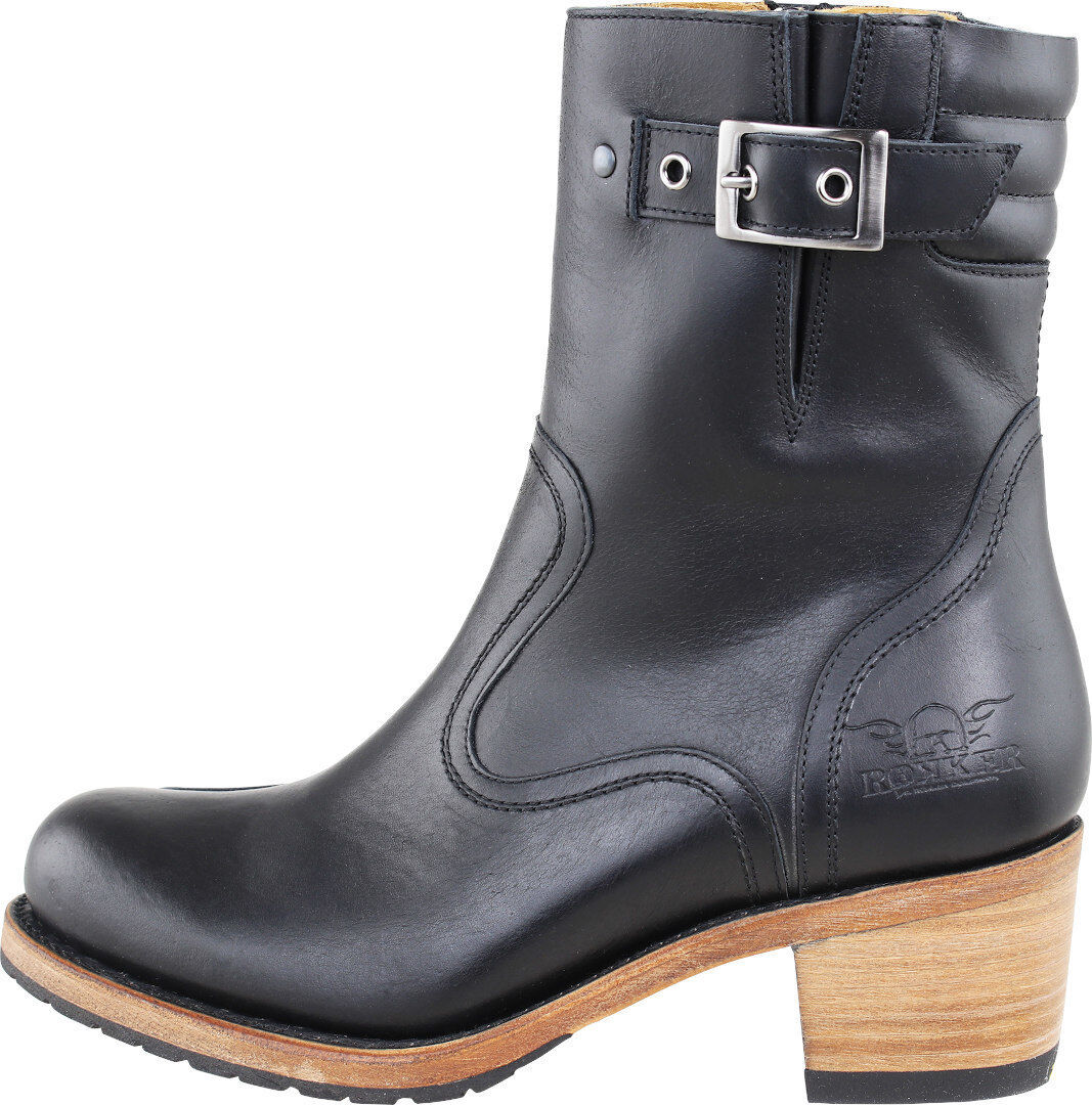 Rokker Boot Collection Highway Bottes de moto de dames Noir taille : 40 Rokker Boot Collection Highway Bottes de moto de dames Noir taille : 40