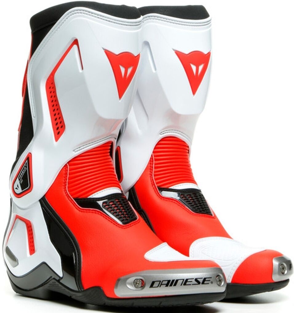 Dainese Torque 3 Out Bottes de moto de dames Noir Blanc Rouge taille : 40