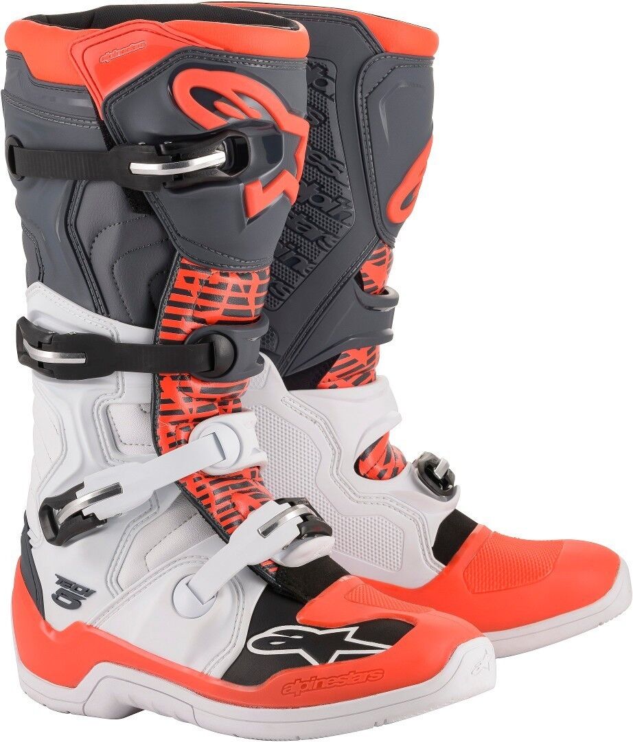 Alpinestars Tech 5 Bottes de motocross Noir Blanc Rouge taille : 39 Alpinestars Tech 5 Bottes de motocross Noir Blanc Rouge taille : 39