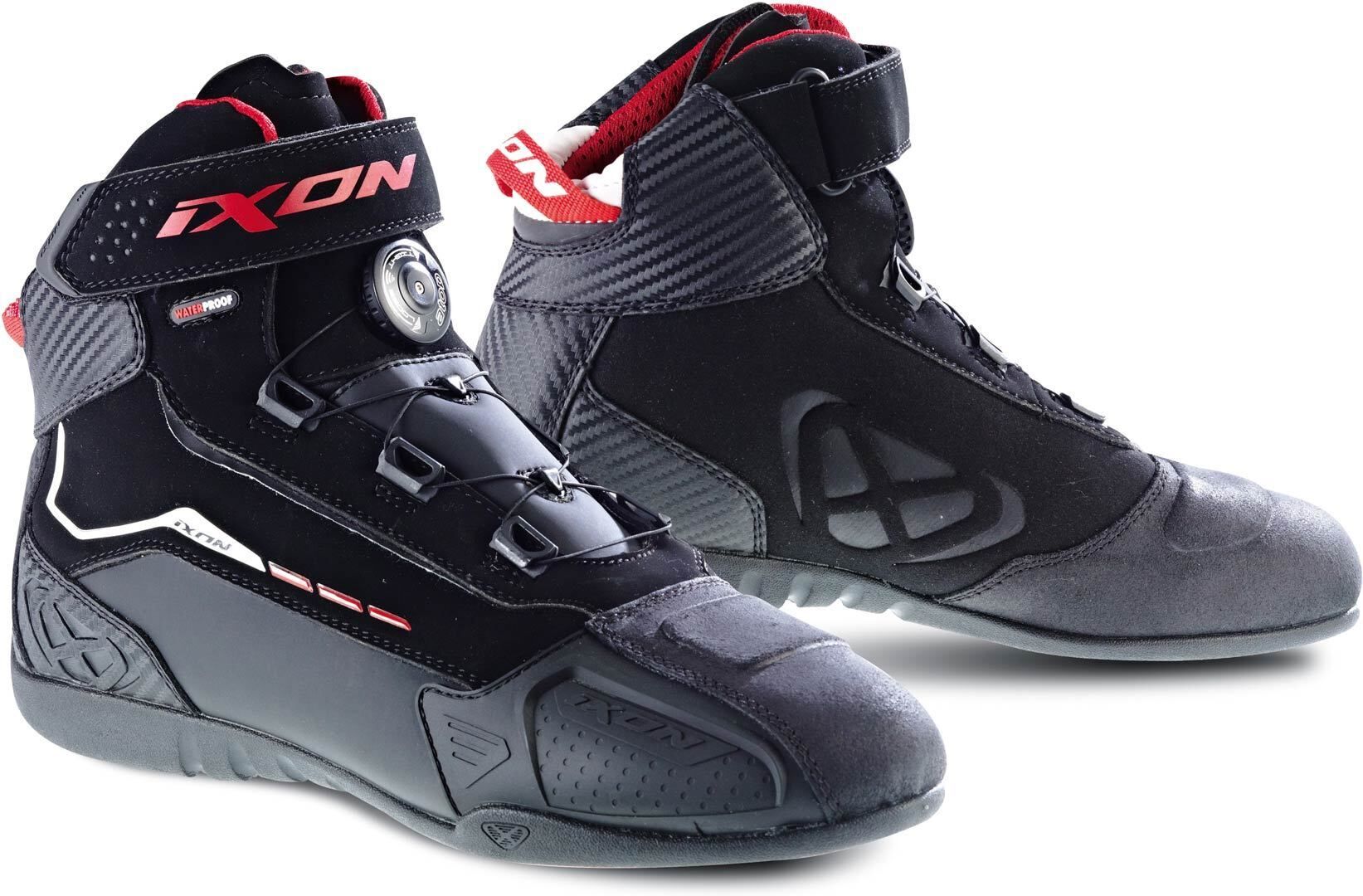 Ixon Soldier Evo Chaussures de moto Noir Rouge taille : 42 Ixon Soldier Evo Chaussures de moto Noir Rouge taille : 42